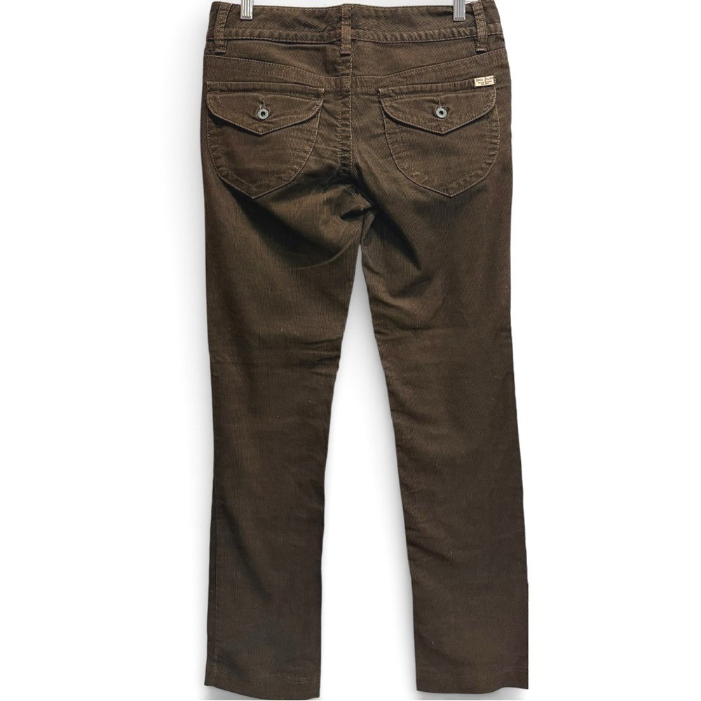 Ralph Lauren Y2K Kelly Brown Corduroy Low Rise Straight Leg Jeans Flap Pockets 6